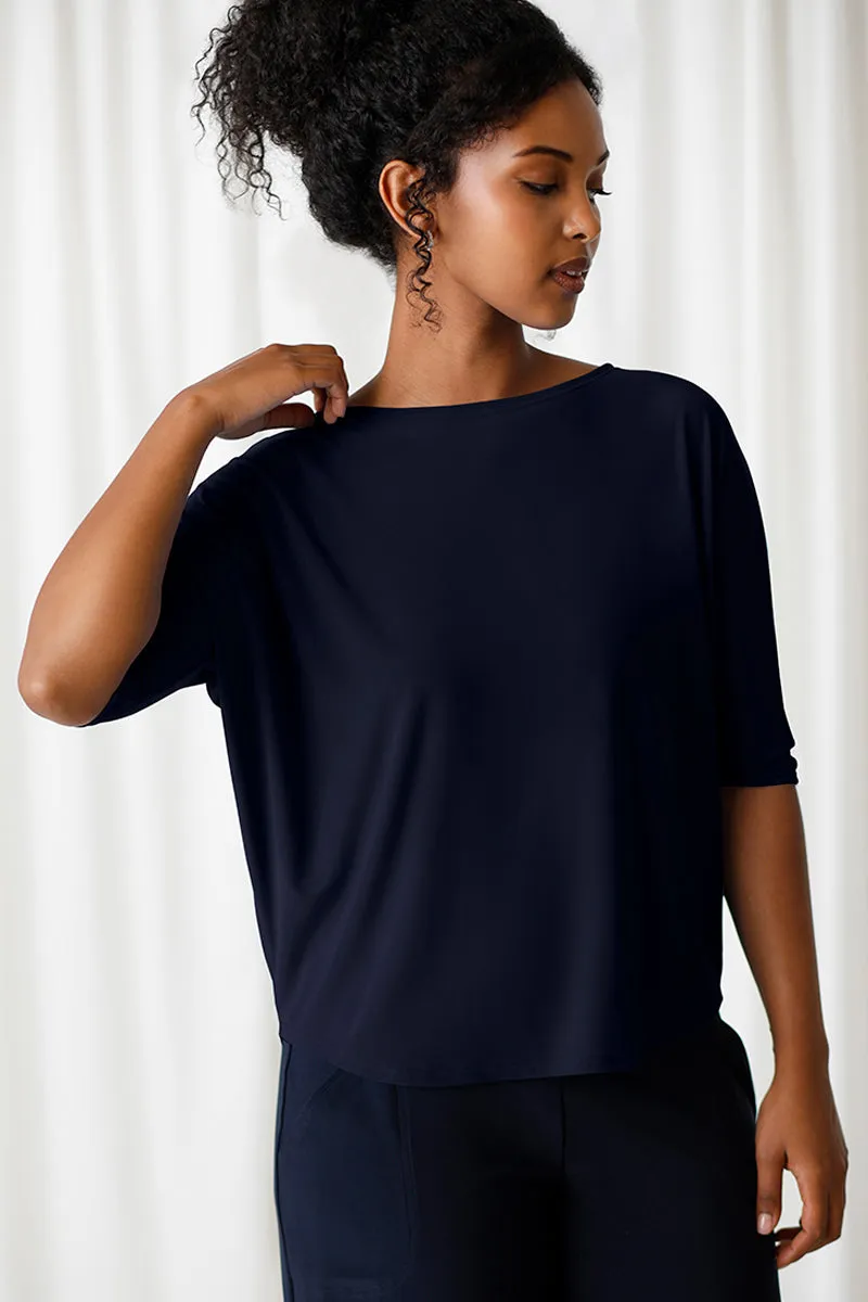 Nu Cinch Top | Navy