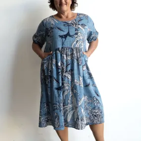 Picnic Perfect Smock Dress - Safari Chambray