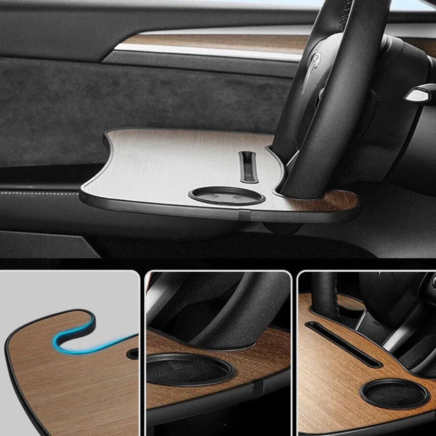 Round Steering Wheel Tray for Tesla Model S/3/X/Y