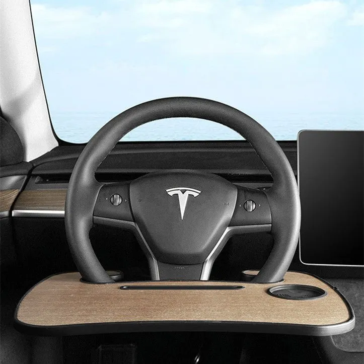 Round Steering Wheel Tray for Tesla Model S/3/X/Y