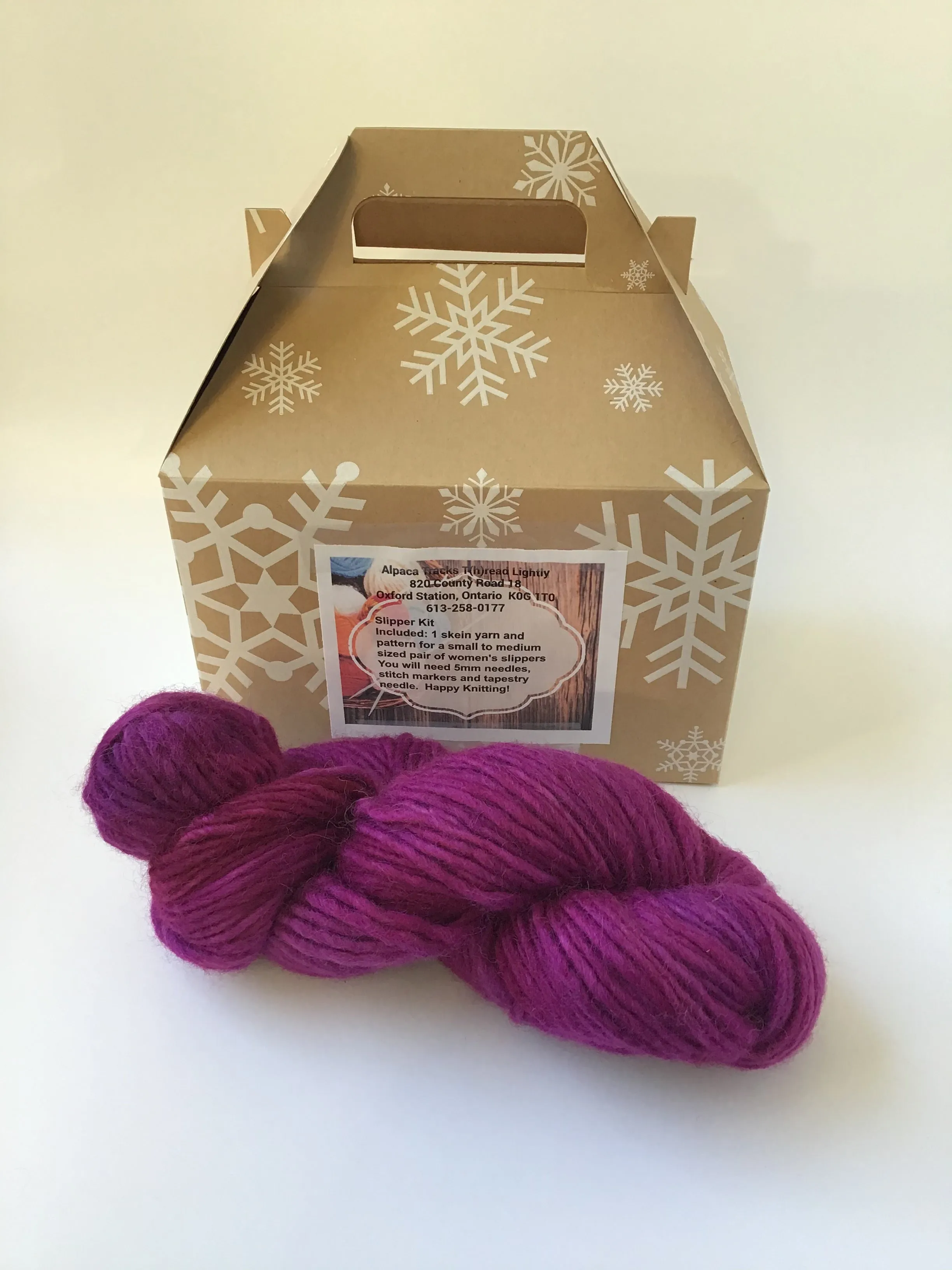 Slipper Knitting Kit