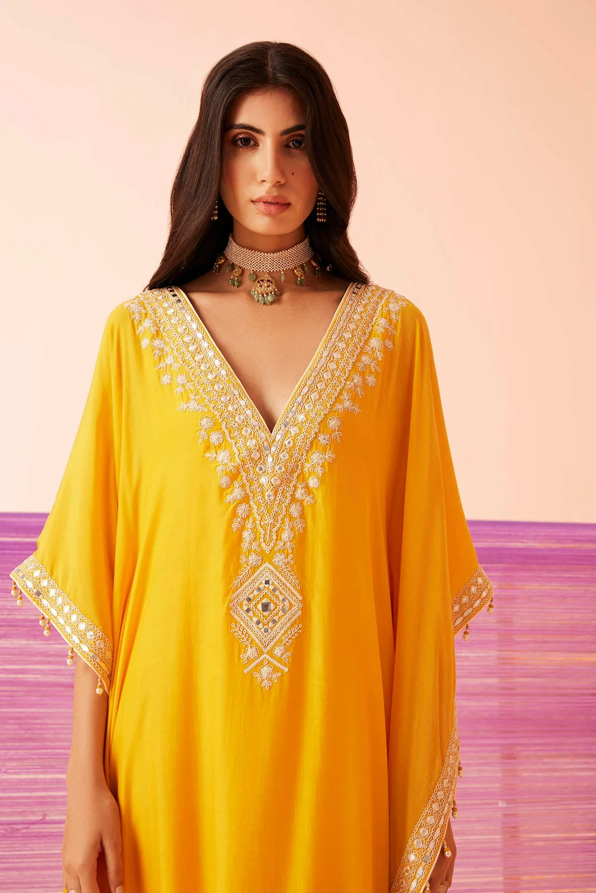 Starry Day Muslin Kaftan